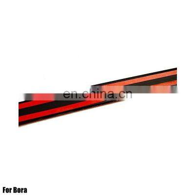 Car ABS Primer Painted Spoiler Lip Wing Wiper Styling Spoiler Side Skirt For BORA 2010-2015Rear Spoiler photo-4