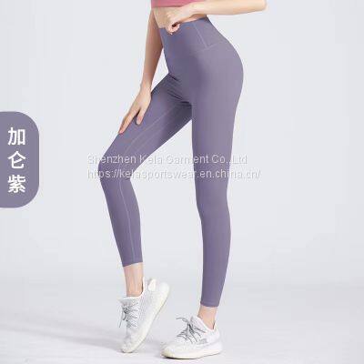 Gym Yoga Active Wear Sportswear Women Solid Color Yoga Pants Sports Suit Workout Clothing photo-3