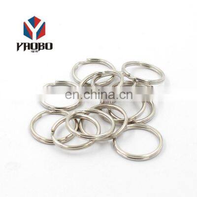 25mm Custom Blank Stainless Steel Round Edge Split Keyring Key Ring photo-4