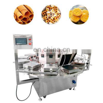 Ice Cream Cone Shaper Forming Automatic Small Waffle Baker Making Machine Supplier and Bowl Maker Machine