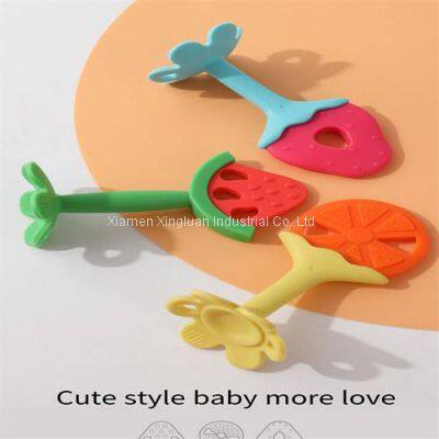 Baby gum food grade silicone to soothe teething bite glue grinding stick magic baby four months toys can be boiled