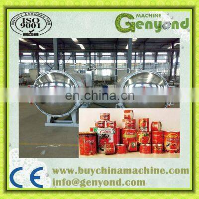 Pressure Vessels Horizontal Hot Water Spray Types Retort Sterilizer for Glass Bottle photo-2