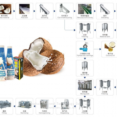 Stainless Steel Coconut Milk Juice Production Line