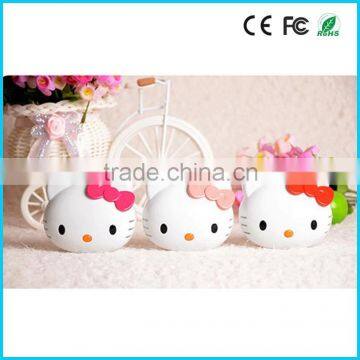 Cartoon cat 8000mAh portable power bank for iphone