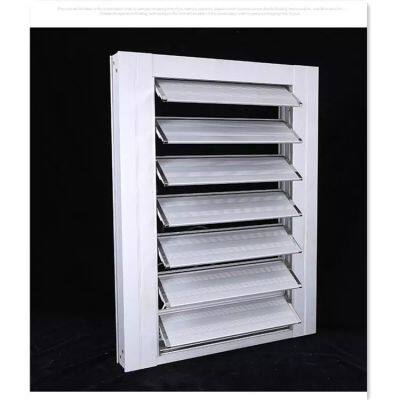 Customized Electric Louver Window Prices Security Outdoor Sunshade Aluminum Louvers for Wall Decoration photo-2