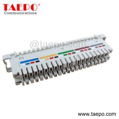 Sample Free 10 pairs Krone LSA plus telephone connection module with color label from China Factory TAEPO
