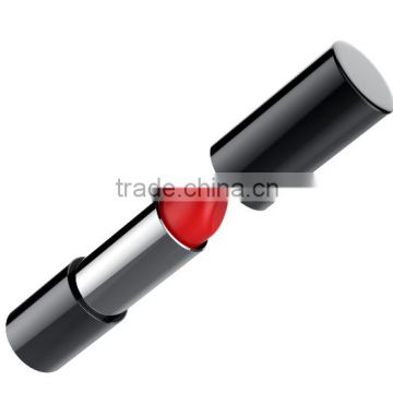 shiny black magnet metal lipstick tube