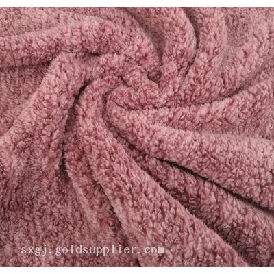 Original Factory Cationic Shu Velveteen Faux Fur Sherpa Fabric photo-5