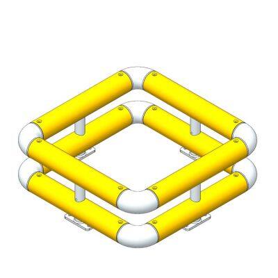 Hot Sales Flexible Anti Collision Safety Barrier Imported Polymer Plastics Yellow Road Building Bollards Traffic Barrier
