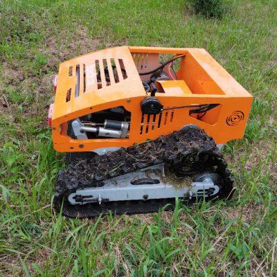 Petrol Remote Control Distance 200M Sharp Mowing Blades Remote Control Track Mower