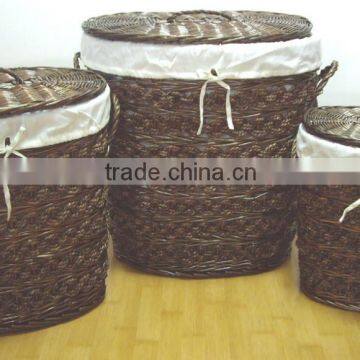 goldlion willow & seagrass baskets with handles &liner