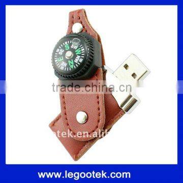 leather promotion gift usb drive