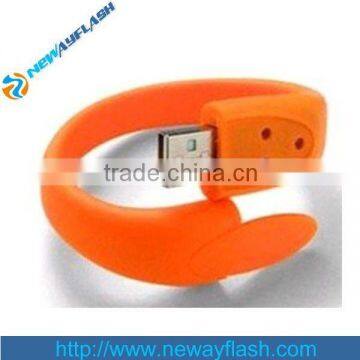 Bulk 1gb silicone bracelet usb flash drives waterproof