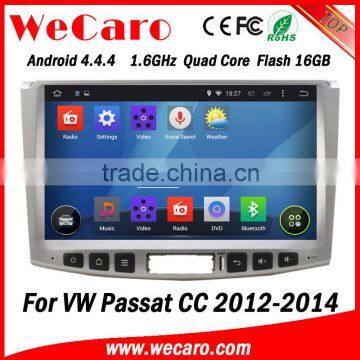 Wecaro WC-VU1011 Android 4.4.4 car multimedia system in dash touch in dash car radio for vw passat cc radio gps 1.6 ghz