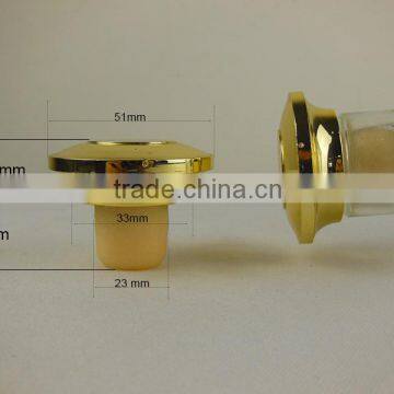 TPE stopper with plastic golden cap