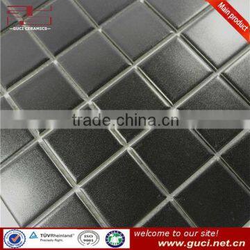 303*303 mm pure black mosaic tile