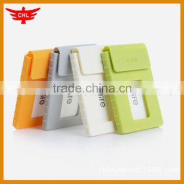 Custom Make Colorful Silicone Business Card Holder