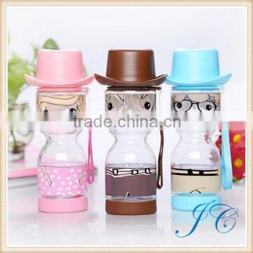 2015 Newest Cartoon Plastic Water Bottle For Children