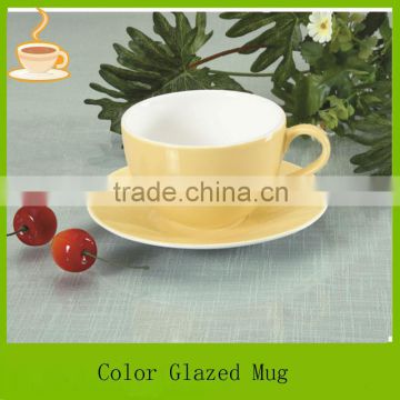 ceramic promotional cups/ coffee cups and saucer LJ-6064