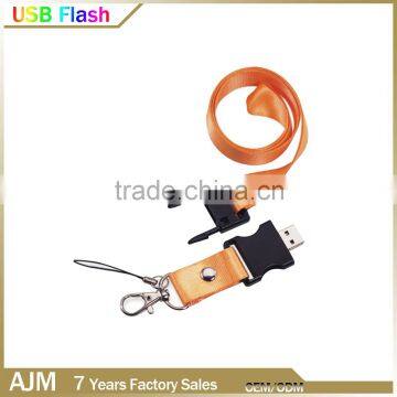 Lanyard Neck Strap Usb Flash Drive Wholesale Promotional Gift 2/4/8g