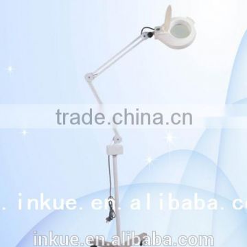 A-607 magnifying lamp with 5x Magnification beauty equipment ,stand floor skin analysis magnifying glass beauty device