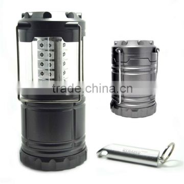 Outdoor collapsible LED rechargeable camping lantern