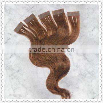 New coming european human remy tape hair extensions factory price