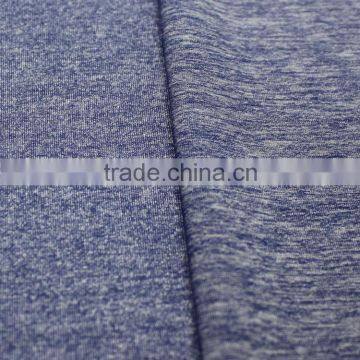 Wholesale Stock Grey Jersey Microfiber Melange Single Jersey Sports Shirt Fabric photo-3