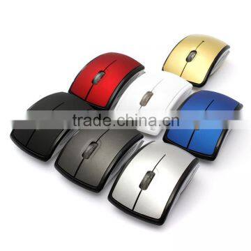 Promotional Folded Mini 2.4G Optical Mouse, Computer Mouse, Wireless Mouse