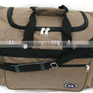 21" 40LB. CAP. BROWN DUFFLE BAG/ GYM BAG / LUGGAGE/ CARRY ON /SUITCASE