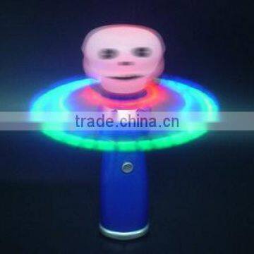 New Hand-Held LED Flashing UFO Spinning Alien Space Wand Toy for Kids Galaxy Spinner