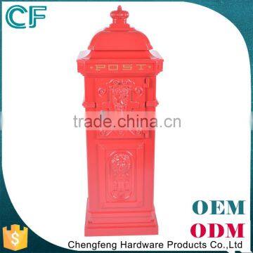 The Most Popular Style In Europe 100% Original Material Freestanding Garden Antique Brass Letter Box From China photo-5