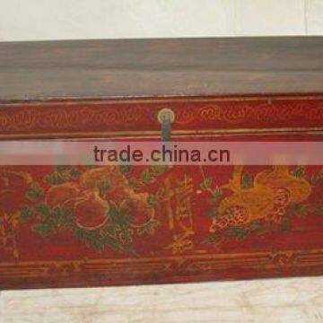 Antique Chinese Beautiful Painting Cabinet