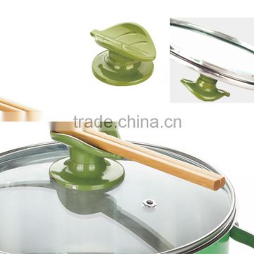 ABS 5.2*3.6 leaf:6.4*4 Good quality plastic pot parts cookware handle and knob/cookware lid knob/kitchen knob