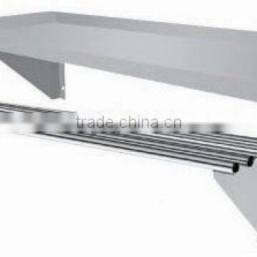 Stainless steel wall shelves