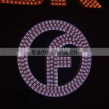 Latest design Punching metal outdoor led module sign