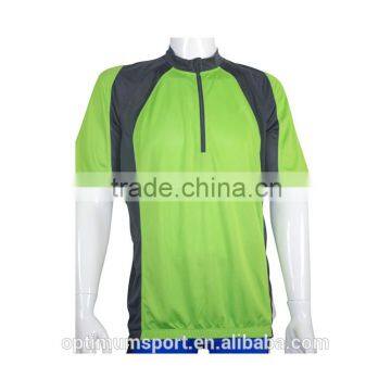 Mens Sleeve Half Zipper Cycling Jersey