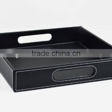 PU leather tray for home and hotel