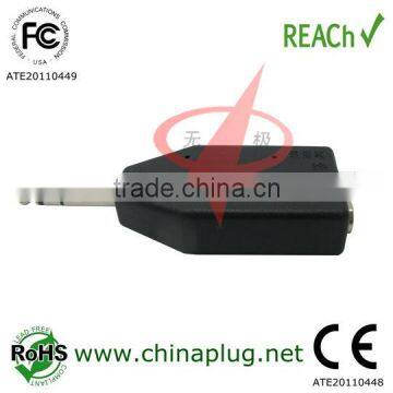 6.3 to 3.5 male to female electrical plug adapter