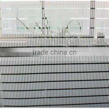 Decorative PET 4mm Short White Perpendicular Stripe Laminating Roll Film Similar to 3M Window Film