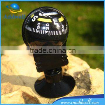 Adjustable ball shape automobile car compass with adhesive disk sucker