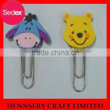 high quanlity soft rubber human shaped paper clips