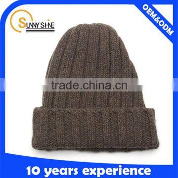 custom cheap wholesale fashion knitted acrylic beanie cap