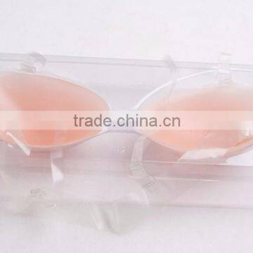 Customized Cheap Nude Ladies Sexy Fashion Seamless Bra With Clear Transparent Straps photo-3