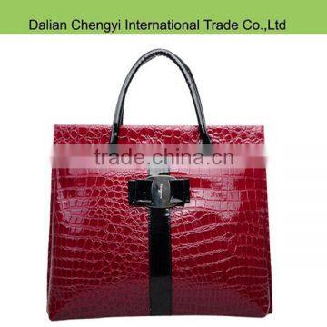 Newest Alligator Pattern red exquisite pu women bag