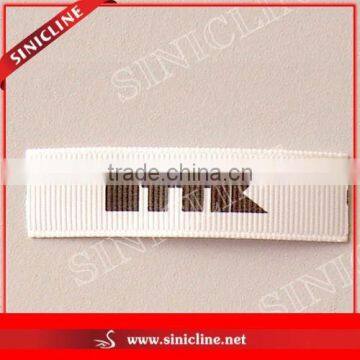 Sinicline Customized Grosgrain Ribbon Neck Label with Printed Logo