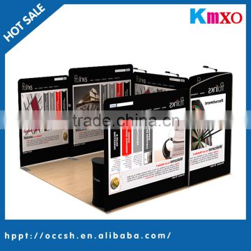 easy set up trade fair booth fabric display stand