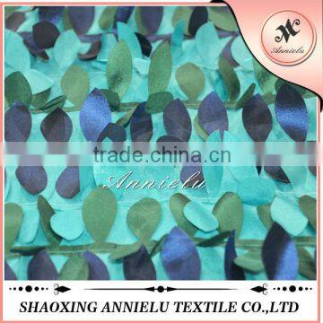 Fancy Three Color Series Leaves Taffeta Fabric Hot Sale photo-3