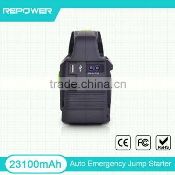 Jump starter trade assurance supply car assessors lithium battery 23100mah oem 24V jump starter