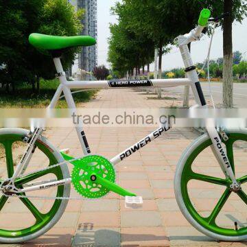 20 Inch Fixie Bike / Single Speed Bike Fixed Gear / Aluminum Alloy Bicycle Frame and Fork